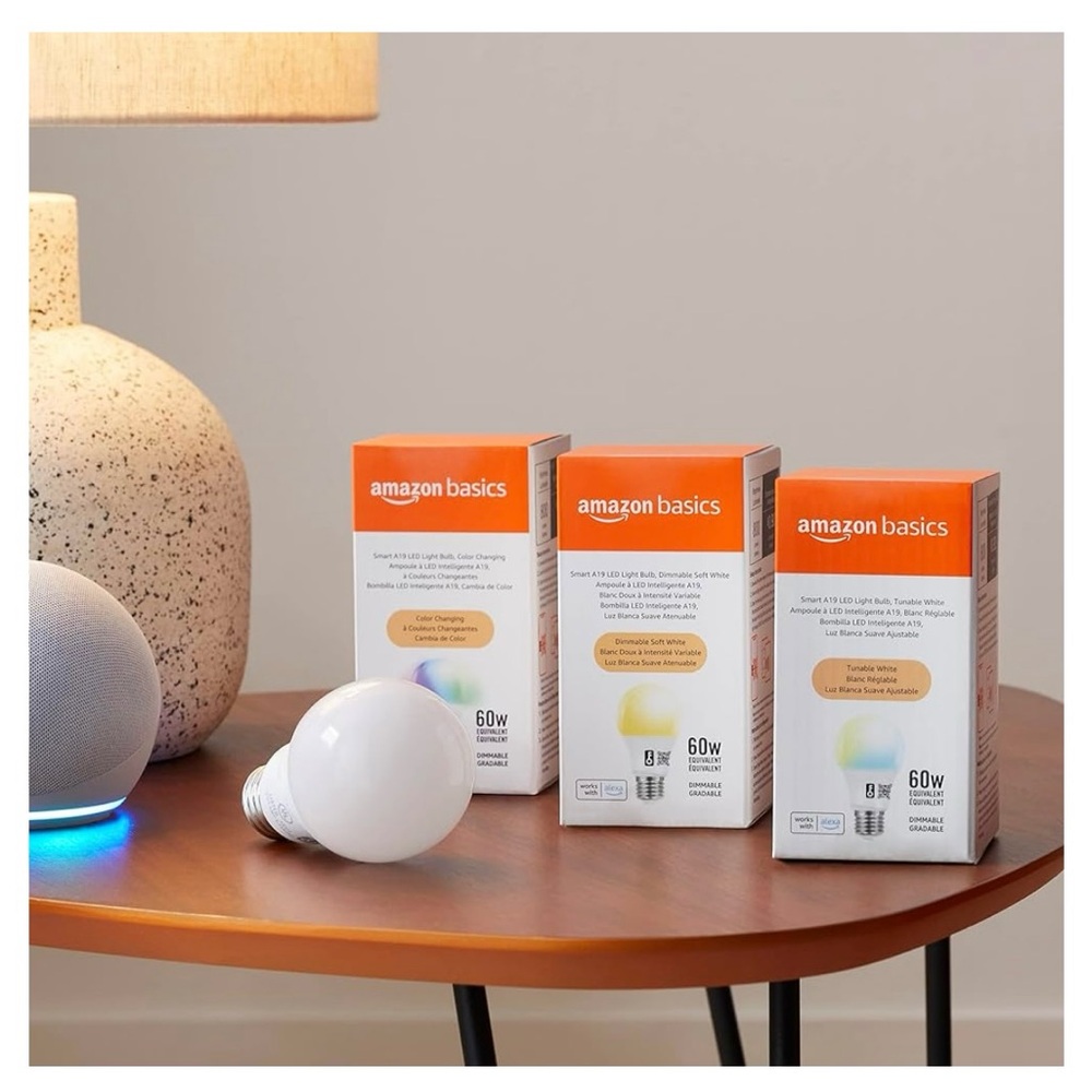 Amazon Basics Smart Light Bulb - Color Changing - Picture 3 of 7